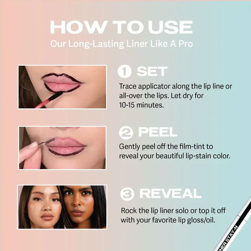 Qorva Peel Off Lip Liner Stain